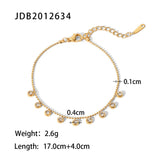 New Diamond Tassel Necklace Fashion All-match Titanium Steel Necklace