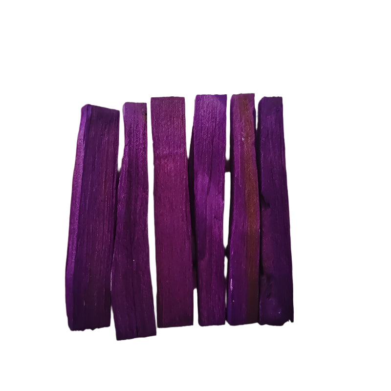 Purple Peruvian Palo Santo Incense Sticks, 2/6 Pack, 4-Inch, Lavender Scented Wood for Strong Purification, Talisman, Relaxation, Stress Relief, Meditation, Ceremony, Spell, Gift - Ideal for Christmas, Halloween, Easter, Hanu