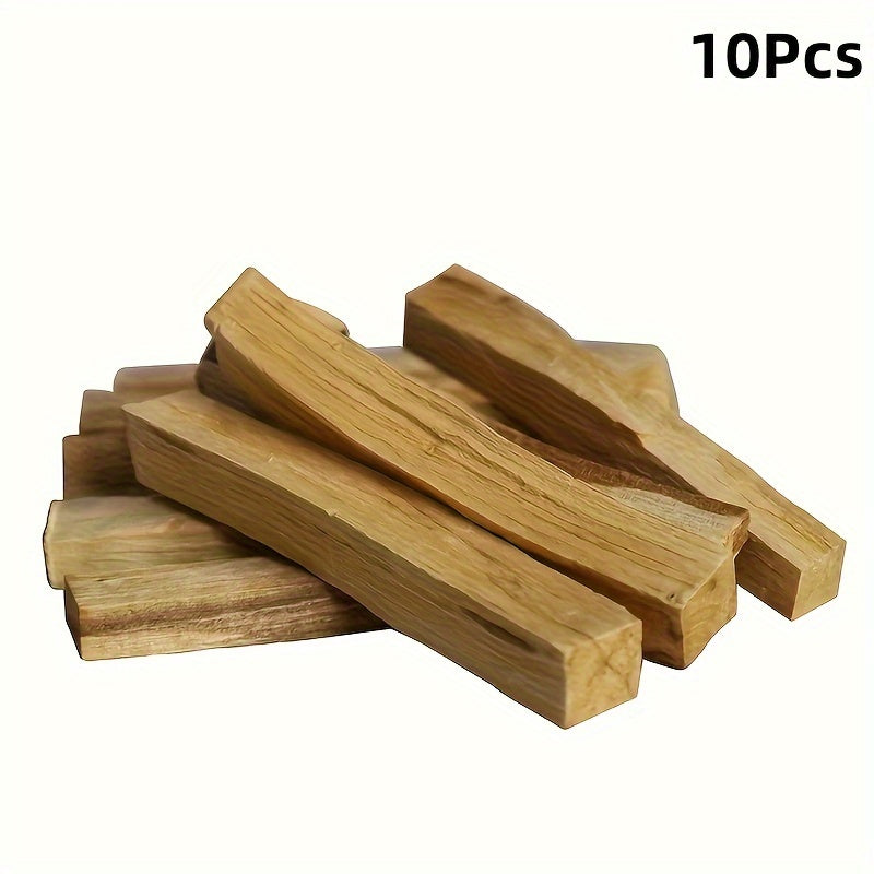 10/15Pcs Palo Santo Incense Sticks Wooden Smudging Strips Aroma Diffuser Stains Stick Aromatherapy Burn Wooden Sticks No Smell